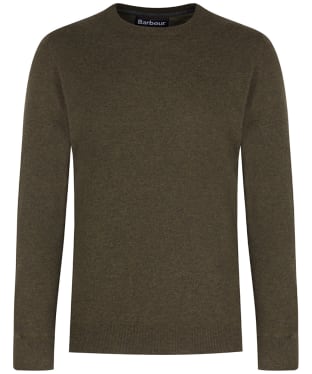 Men's Barbour Essential Lambswool Crew Neck Sweater - Olive Marl