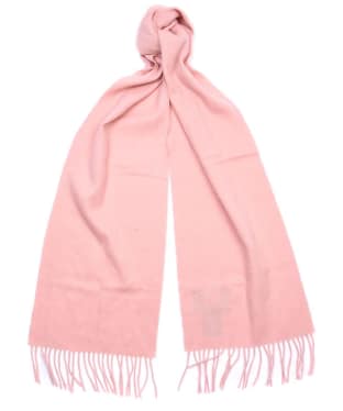 Women's Barbour Lambswool Woven Scarf - Blush Pink