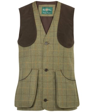 Men's Alan Paine Rutland Wool Blend Sporting Waistcoat - Dark Moss