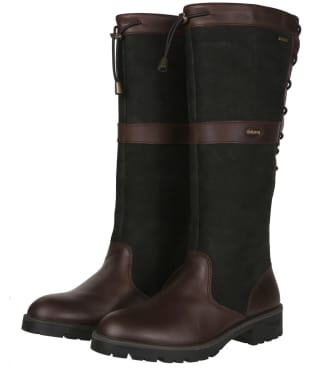 Women's Dubarry Glanmire Waterproof Leather Boots - Black / Brown