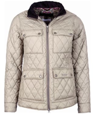 Women's Barbour Liberty Abbey Quilt Jacket - Taupe
