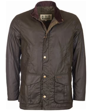 Men's Barbour Hereford Waxed Jacket - Olive