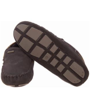 Men's Barbour Monty House Suede Slippers - Brown