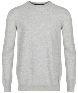 Men's Barbour Essential Lambswool Crew Neck Sweater - Fog