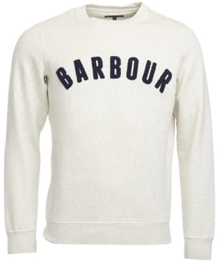 Men's Barbour Prep Logo Crew Sweater - Ecru Marl