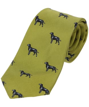 Men's Soprano Labradors Silk Tie - Green