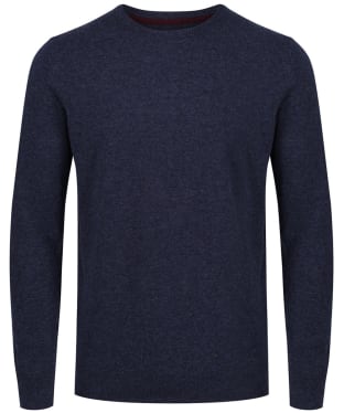 Men's Barbour Essential Lambswool Crew Neck Sweater - Indigo