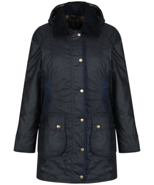 Women's Barbour Bower Waxed Jacket - Navy