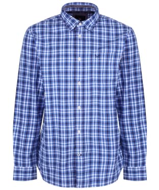 Men's Crew Clothing Westleigh Classic Check Shirt - Lapis Blue