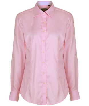 Women's Alan Paine Bromford Classic Fit Cotton Shirt - Pink