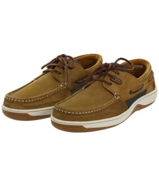 Men's Dubarry Regatta DryFast-DrySoft™ Water-Resistant Boat Shoes - Brown Nubuck