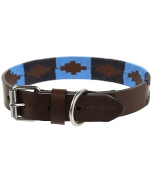 pampeano Argentine Leather Dog Collar - Azules