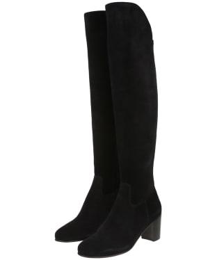 Women's Fairfax & Favor Amira Heeled Suede Boots - Black