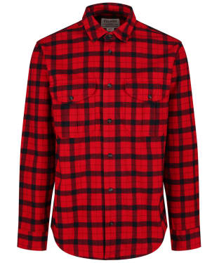 Men's Filson Flannel Cotton Alaskan Guide Shirt - Red / Black Plaid