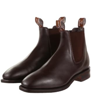 Men's R.M. Williams Comfort Craftsman Boots -Yearling Leather, Comfort Rubber Sole - G (Regular) Fit - Chestnut