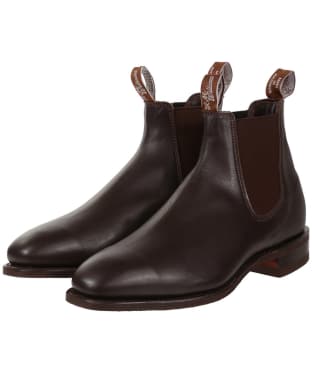 Men's R.M. Williams Comfort Craftsman Boots, Yearling Leather, Comfort Rubber Sole, H (Wide) Fit - Chestnut