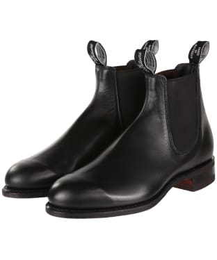 Men's R.M. Williams Comfort Turnout Boots, Yearling Leather, Comfort Rubber Sole, G (Reg) Fit - Black