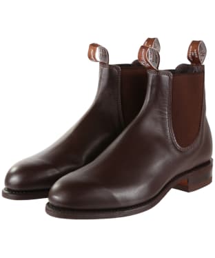 Men's R.M. Williams Comfort Turnout Boots, Yearling Leather, Comfort Rubber Sole, G (Reg) Fit - Chestnut