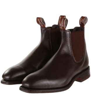 Men's R.M. Williams Dynamic Flex Sole Craftsman Boots - Yearling leather -G (Regular) Fit - Chestnut