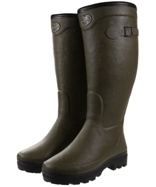 Women's Le Chameau Country Fourree Tall Wellington Boots - Vert Chameau