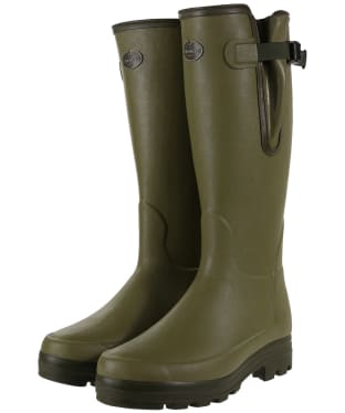 Men's Le Chameau Vierzonord Tall Neoprene Wellington Boots - 41 cm calf - Green