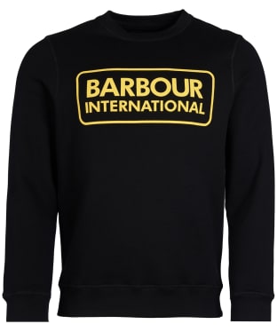 Men's Barbour International Large Logo Sweater - Black