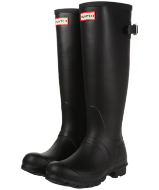 Women's Hunter Original Back Adjustable Fit Tall Wellington Boots - Black