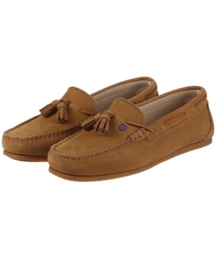 Women's Dubarry Jamaica Leather Boat Shoes - Tan