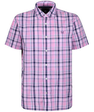 Men's Crew Clothing Pendower Check Shirt - Pink / Navy