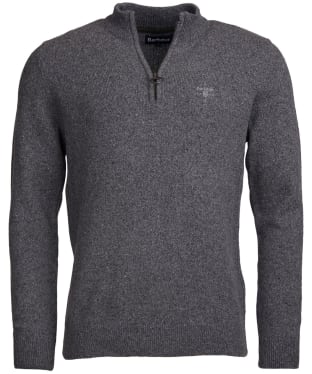 Men's Barbour Tisbury Half Zip Sweater - Grey