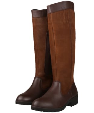 Women's Dubarry Clare Waterproof Leather Boots - Walnut