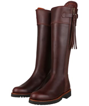 Women's Penelope Chilvers Standard Leather Tassel Boots - Conker Brown