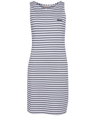 Women's Barbour Dalmore Stripe Dress - White / Navy