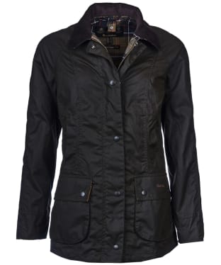 Women's Barbour Classic Beadnell Waxed Jacket - Olive