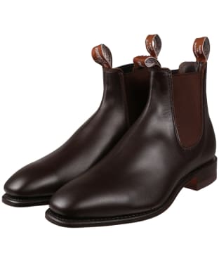 Men's R.M. Williams Craftsman Boots, Yearling Leather, Classic Leather Sole, H (Wide) Fit - Chestnut