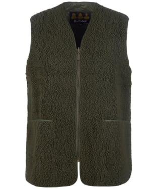 Men’s Barbour Berber Fleece Waistcoat / Zip-In Liner - Sage