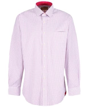 Men's Schoffel Cambridge Long Sleeve Shirt - Raspberry