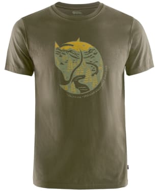Men's Fjallraven Arctic Fox T-Shirt - Dark Olive