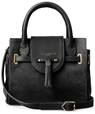 Women's Fairfax & Favor The Mini Windsor Handbag - Black Suede