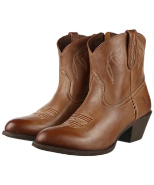 Women’s Ariat Darlin Leather Ankle Boots - Burnt Sugar