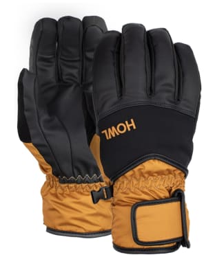 Howl Union Fully Lined Velcro Closure Gloves - Gold