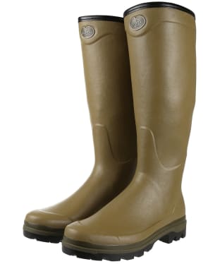 Men’s Le Chameau Country Cross Jersey Lined Tall Wellington Boots - Vert Vierzon