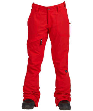 Women’s Nikita White Pine Waterproof and Breathable Snowboard Pants - Red