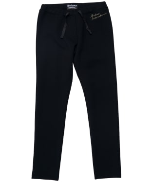 Girl’s Barbour International Chequer Track Trousers - 10-14yrs - Black