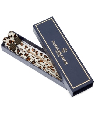 Women’s Fairfax & Favor Removable Boot Tassels - Snow Leopard Haircalf