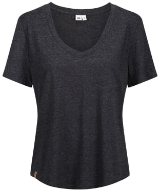 Women’s Tentree Hemp V-Neck Short Sleeved T-Shirt - Meteorite Black