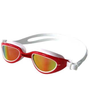 Zone3 Attack Polarized Swim Curved Lens Goggles - Red / White