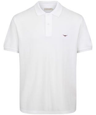 Men's R.M. Williams Rod Short Sleeved Polo Shirt - White