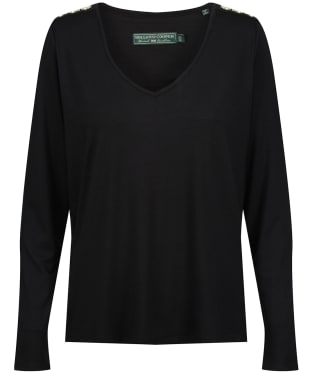 Women’s Holland Cooper Long Sleeve V-Neck T-Shirt - Black