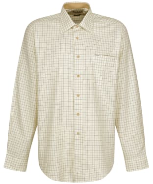 Men's Barbour Field Tattersall Shirt - Classic collar - Green / Brown 2